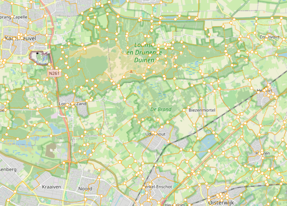 Wandelkaart Midden Brabant