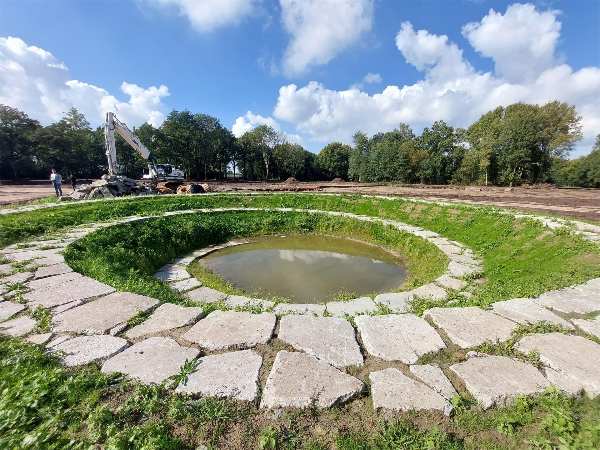 Aanleg waterretentiepark Assisie